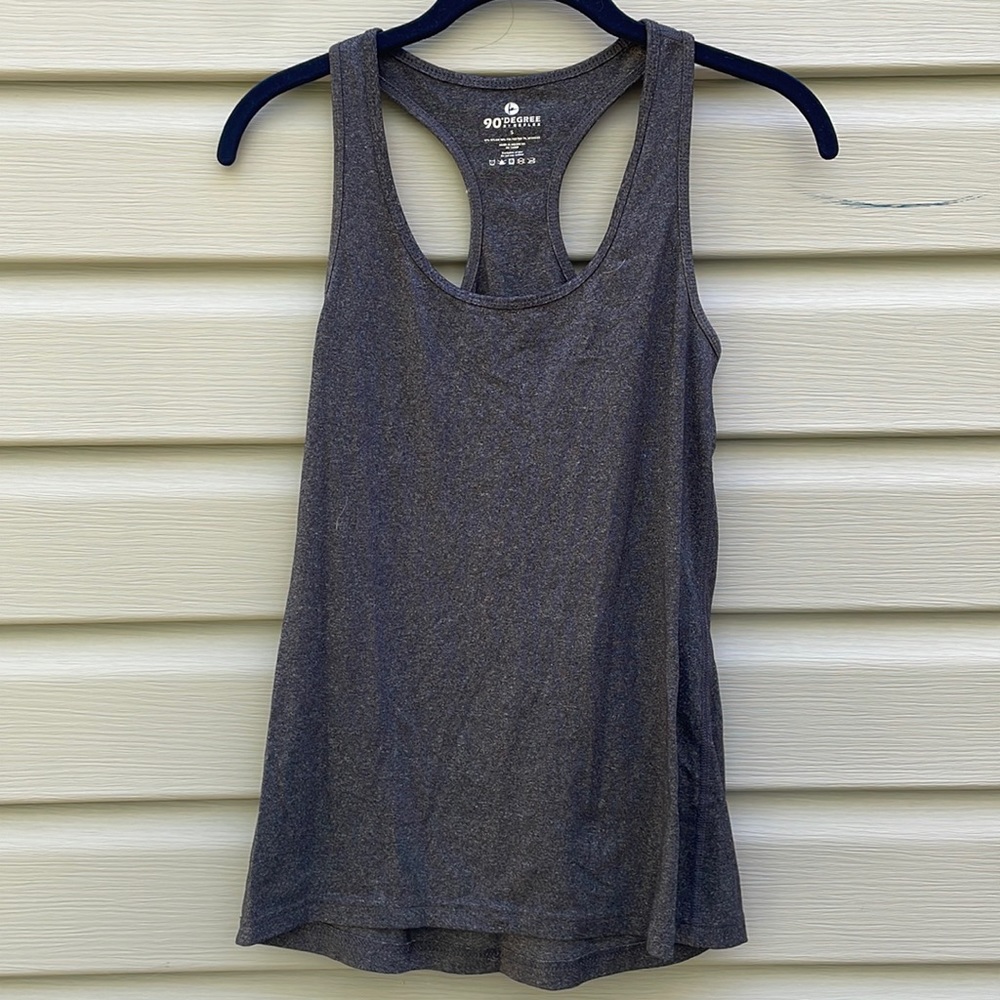 Charcoal Gray Racerback Workout Tank Top